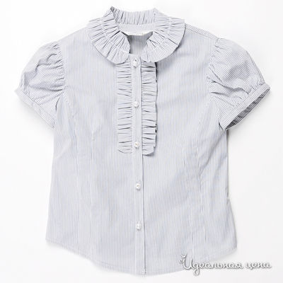 Блузка Cleverly, цвет цвет серый / принт полоска