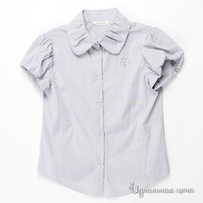 Блузка Cleverly, цвет цвет серый / принт полоска