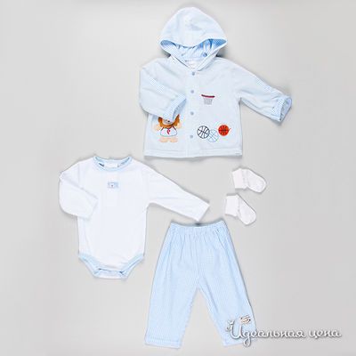 Комплект Best for kids, цвет цвет голубой / белый