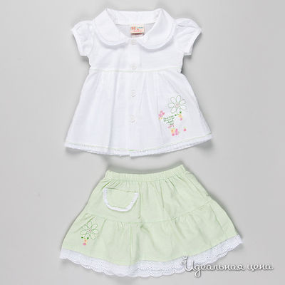 Комплект Best for kids, цвет цвет белый / салатовый