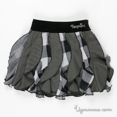 Юбка Pampolina, цвет цвет черный / белый / серый