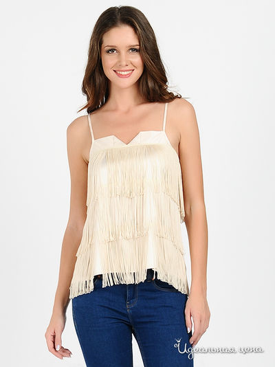 Топ Vila clothes, цвет цвет светло-бежевый