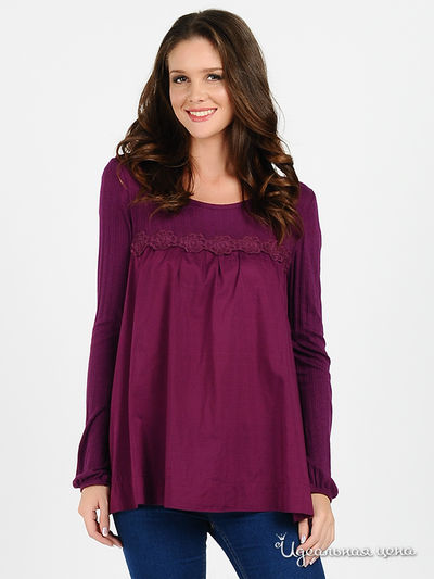 Блузка Vila clothes, цвет цвет пурпурный