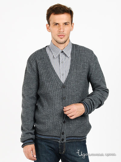 Кардиган Marlboro Classics, цвет цвет серый