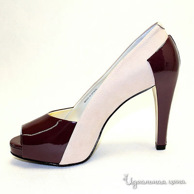 Туфли capriccio женские, цвет молочный / бордовый