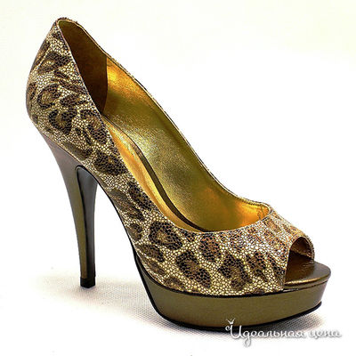 Туфли Capriccio, цвет цвет бежевый / принт леопард