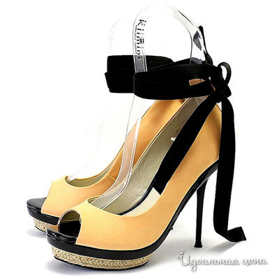 Туфли Capriccio, цвет цвет персиковый / черный