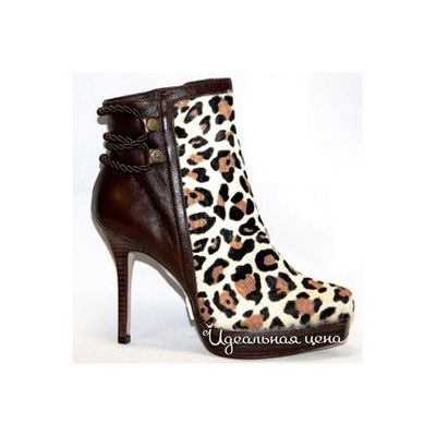 Полусапоги Capriccio, цвет цвет коричневый / принт леопард