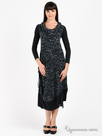 Платье MadamT, цвет цвет серый / принт леопард