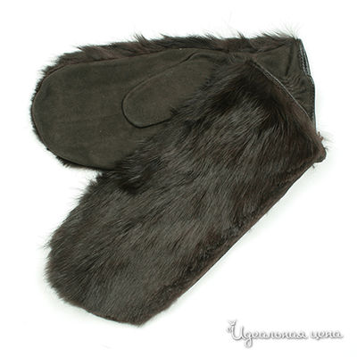 Варежки Dali Exclusive, цвет цвет темно-коричневый