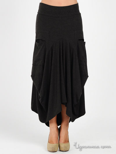 Юбка MadamT, цвет цвет серо-коричневый