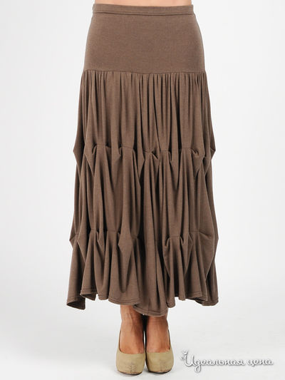 Юбка MadamT, цвет цвет светло-коричневый