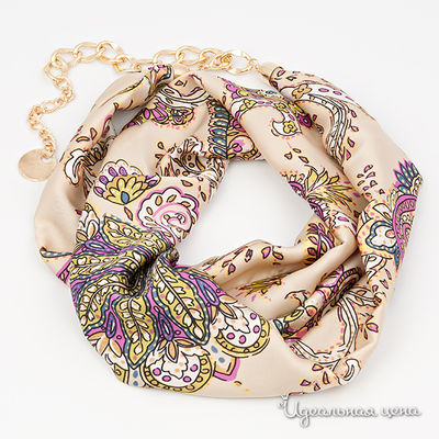 Галстук-ремень Lastoria, цвет цвет молочный / мультиколор