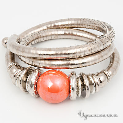 Браслет-подвеска Lastoria, цвет цвет коралловый