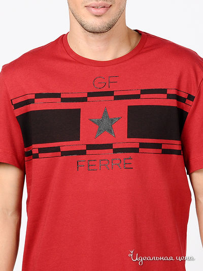 Футболка Ferre&amp;Cavalli мужская, цвет красный