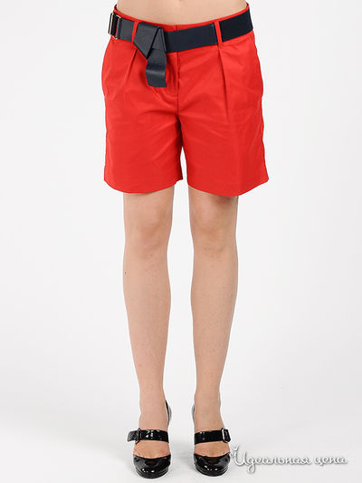 Шорты с ремнем ODRI, цвет цвет красный