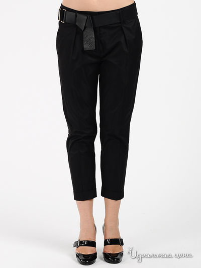Брюки с ремнем ODRI, цвет цвет черный
