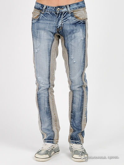 Джинсы Kosmo Lupo, цвет цвет голубой / кофе