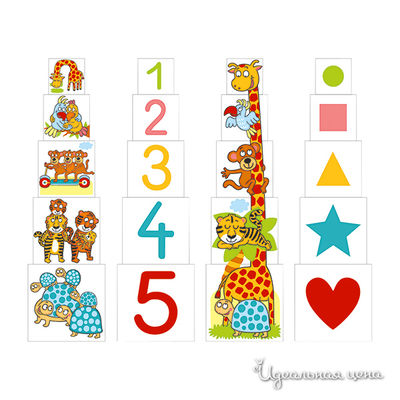 Пирамида с животными Bino