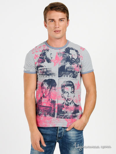 Футболка Gaudi, цвет цвет серый / молочный