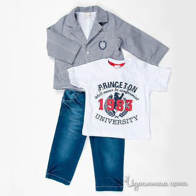 Комплект Baby Rose, цвет цвет серый / белый / синий