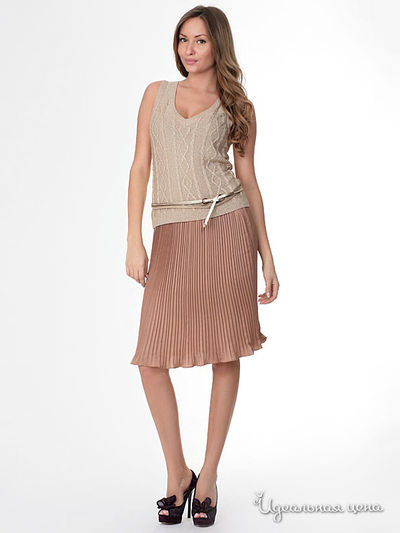 Юбка-гофре ODRI, цвет цвет пудровый