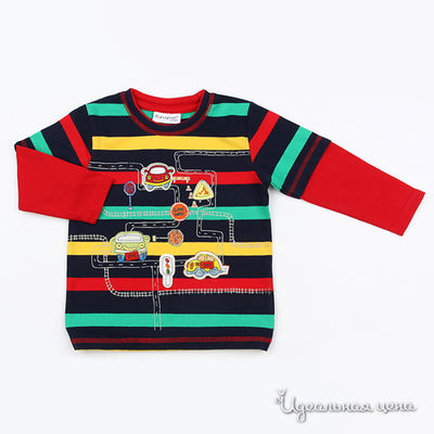 Лонгслив Fun time, цвет цвет темно-синий / зеленый / красный