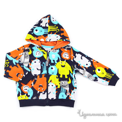 Толстовка Fun time, цвет цвет темно-синий / оранжевый