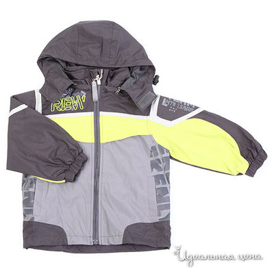 Ветровка Fun time, цвет цвет серый / салатовый