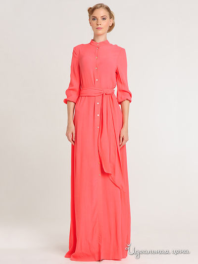 Платье Pepen, цвет цвет коралловый