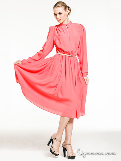Платье Pepen, цвет цвет коралловый