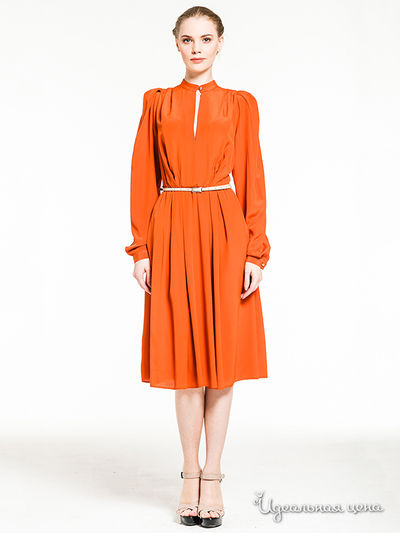 Платье Pepen, цвет цвет оранжевый