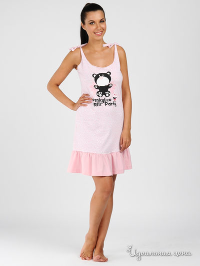 Сорочка ночная с повязкой Relax Mode женская, цвет розовый