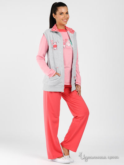 Костюм Relax Mode, цвет цвет серый / розовый