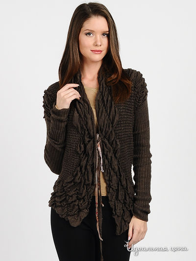 Кардиган Pois, цвет цвет коричневый
