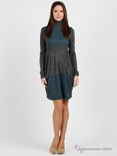 Платье Pois, цвет цвет синий / серый