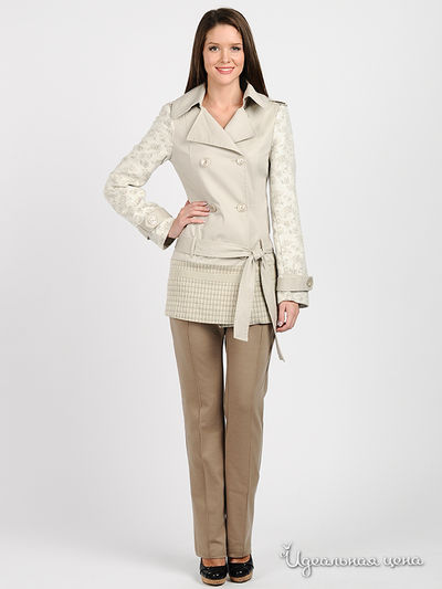 Пальто Pois, цвет цвет серо-бежевый