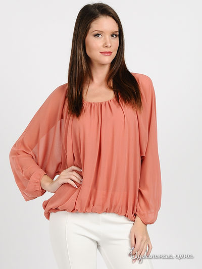 Блузон Pois, цвет цвет кораллово-кремовый