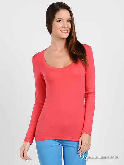 Лонгслив Pois, цвет цвет коралловый