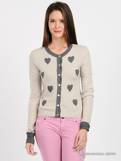 Кардиган Pois, цвет цвет бежевый / серый