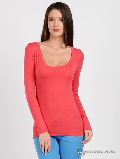 Лонгслив Pois, цвет цвет коралловый