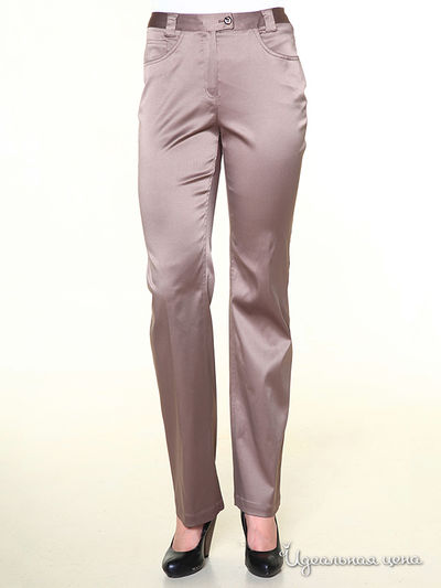 Брюки Pompa, цвет цвет кофе с молоком