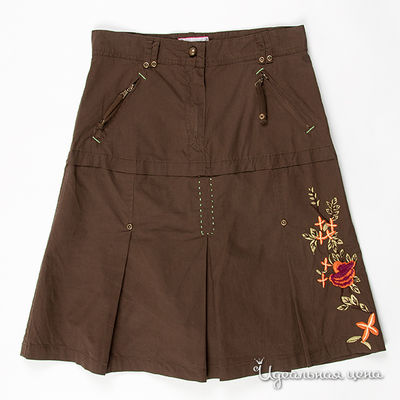 Юбка Mamadeo, цвет цвет шоколад