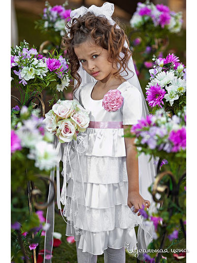 Платье Мадама, цвет цвет белый