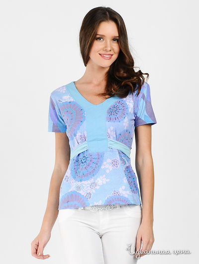 Футболка Gusto Corretto, цвет цвет голубой