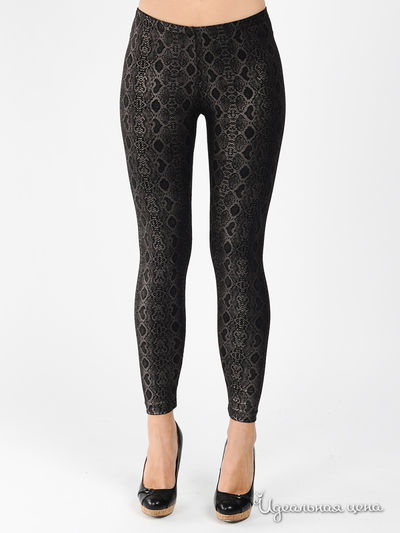 Леггинсы Gusto Corretto, цвет цвет черный / серебристый