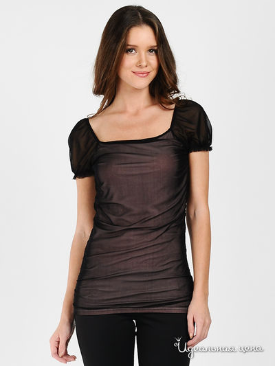 Блуза Gusto Corretto, цвет цвет черный / розовый