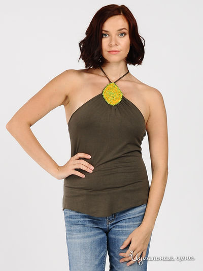 Топ Gusto Corretto, цвет цвет хаки