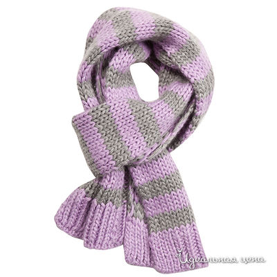 Шарф Gulliver, цвет цвет серый / сиреневый
