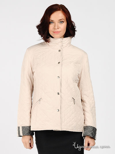 Куртка Steinberg, цвет цвет бежевый / принт клетка